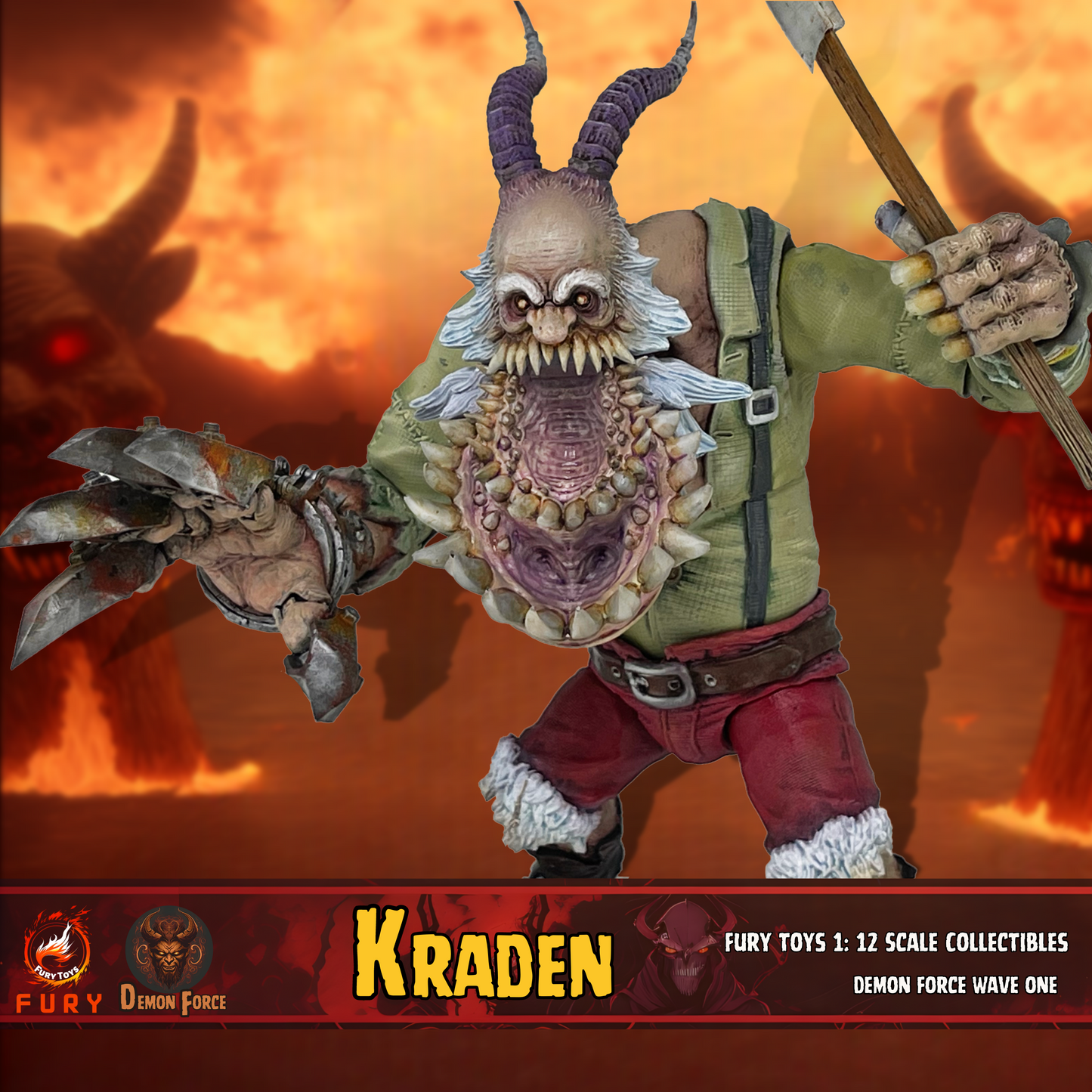 (Preorder) Fury toys Demon Force wave 1 1/12 The brother Kraden and Krynn 7 inches action figure