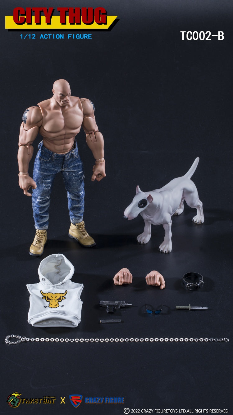 (USA Stock) TakeThat x CF studio 1/12 City Thug TC002 A-White B-Yellow C-Black