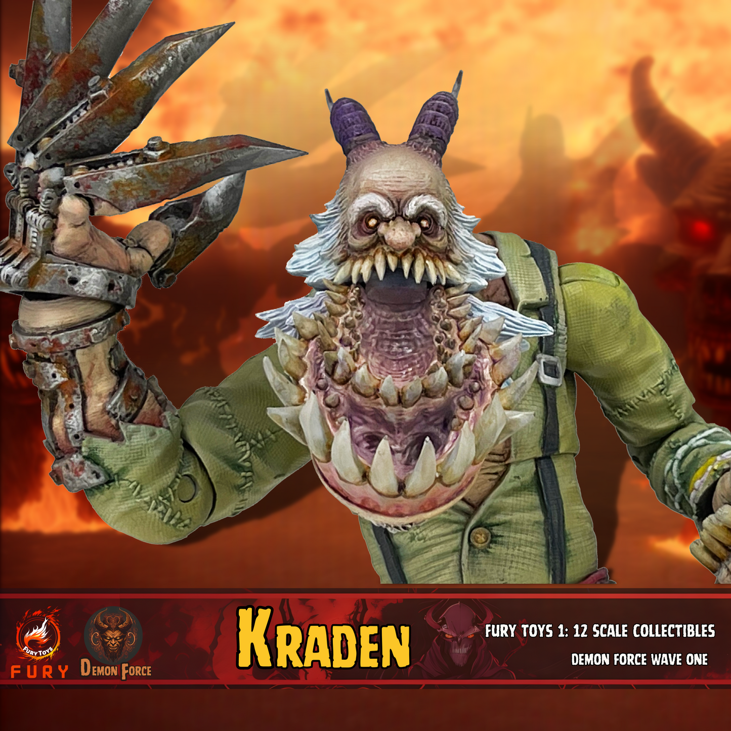 (Preorder) Fury toys Demon Force wave 1 1/12 The brother Kraden and Krynn 7 inches action figure