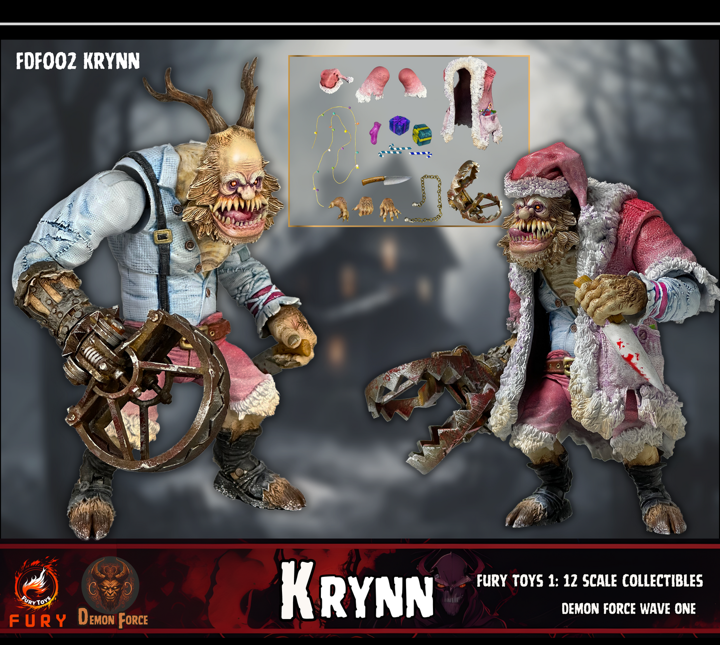 (Preorder) Fury toys Demon Force wave 1 1/12 The brother Kraden and Krynn 7 inches action figure