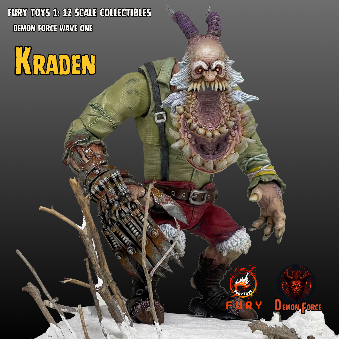 (Preorder) Fury toys Demon Force wave 1 1/12 The brother Kraden and Krynn 7 inches action figure