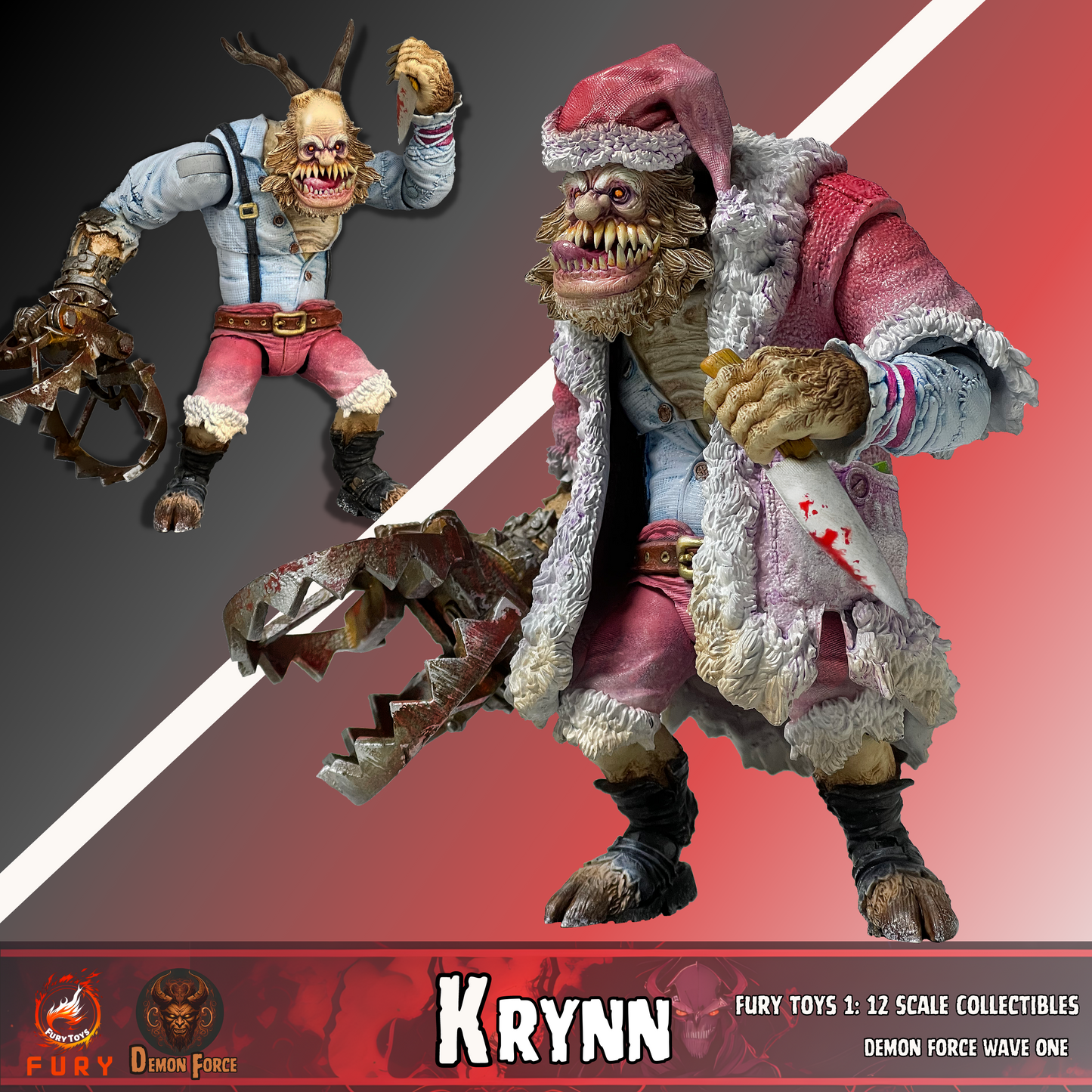 (Preorder) Fury toys Demon Force wave 1 1/12 The brother Kraden and Krynn 7 inches action figure