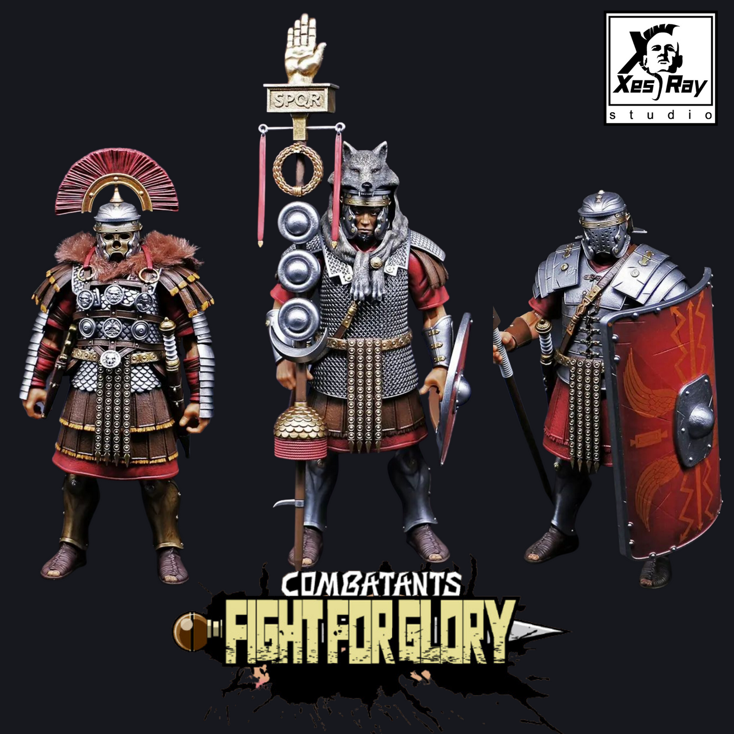 (Preorder) Xesray Studio Fight for Glory Wave 5 Marcus 016, Aulus 017 and Roman Infantry 018 - 7 inches action figure