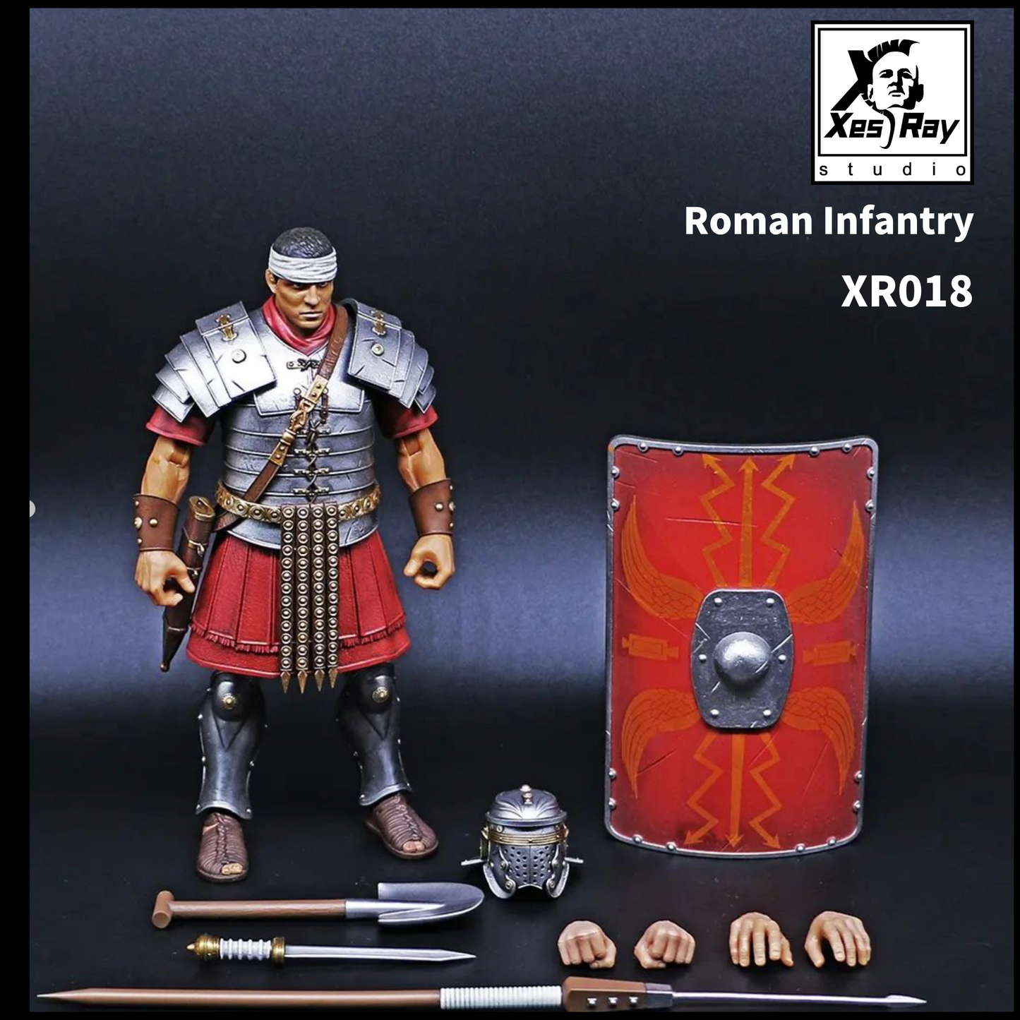 (Preorder) Xesray Studio Fight for Glory Wave 5 Marcus 016, Aulus 017 and Roman Infantry 018 - 7 inches action figure