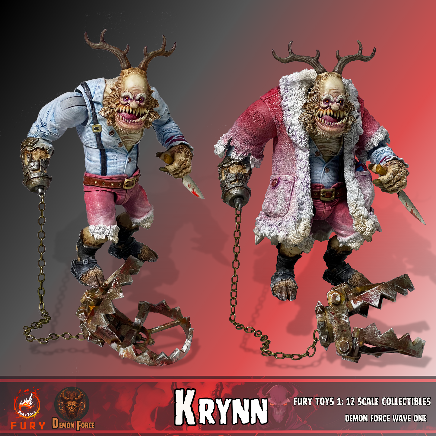 (Preorder) Fury toys Demon Force wave 1 1/12 The brother Kraden and Krynn 7 inches action figure