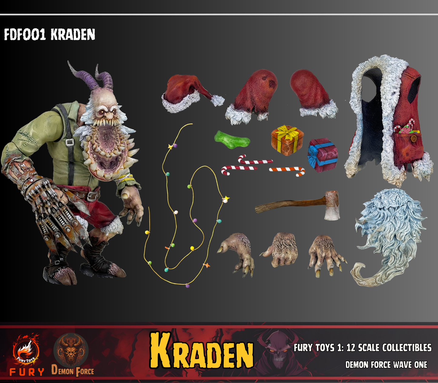 (Preorder) Fury toys Demon Force wave 1 1/12 The brother Kraden and Krynn 7 inches action figure