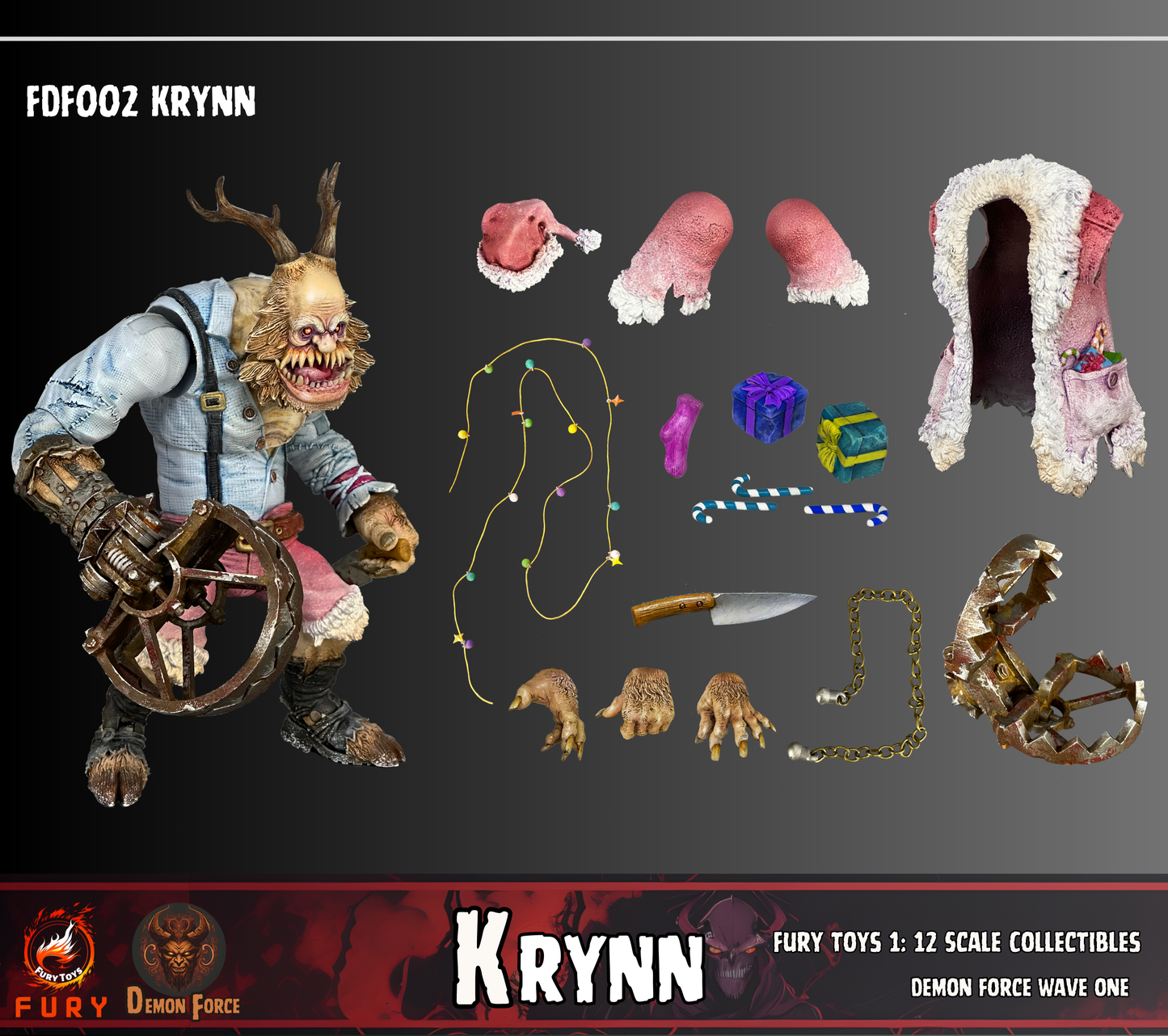 (Preorder) Fury toys Demon Force wave 1 1/12 The brother Kraden and Krynn 7 inches action figure