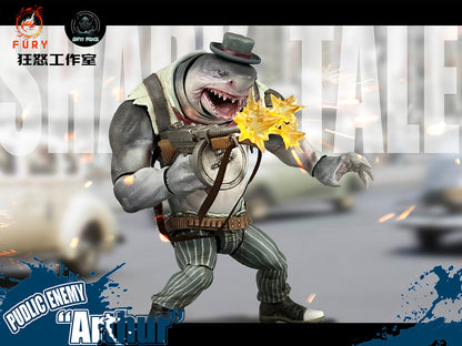 (Preorder) Fury toys 1/12 Abyss Force wave 1 White shark Arthur action figure