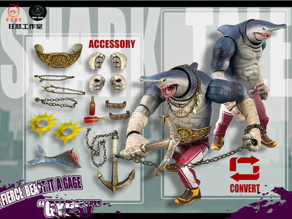 (Preorder) Fury toys 1/12 Abyss Force wave 1 shark squad combo with set bonus