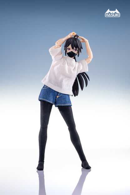 (Preorder) HASUKI 1/12 T-Shirt and Denim Shorts Set CS008 Accessory