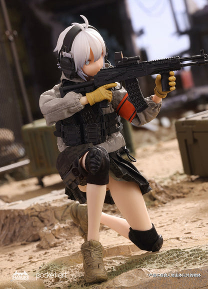 (Preorder) HASUKI 1/12 Pocket Art Series Rifleman Habe Sasha PA003 Action Figure