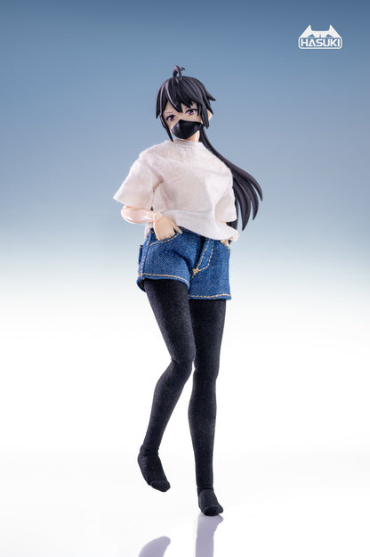 (Preorder) HASUKI 1/12 T-Shirt and Denim Shorts Set CS008 Accessory