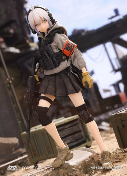 (Preorder) HASUKI 1/12 Pocket Art Series Rifleman Habe Sasha PA003 Action Figure