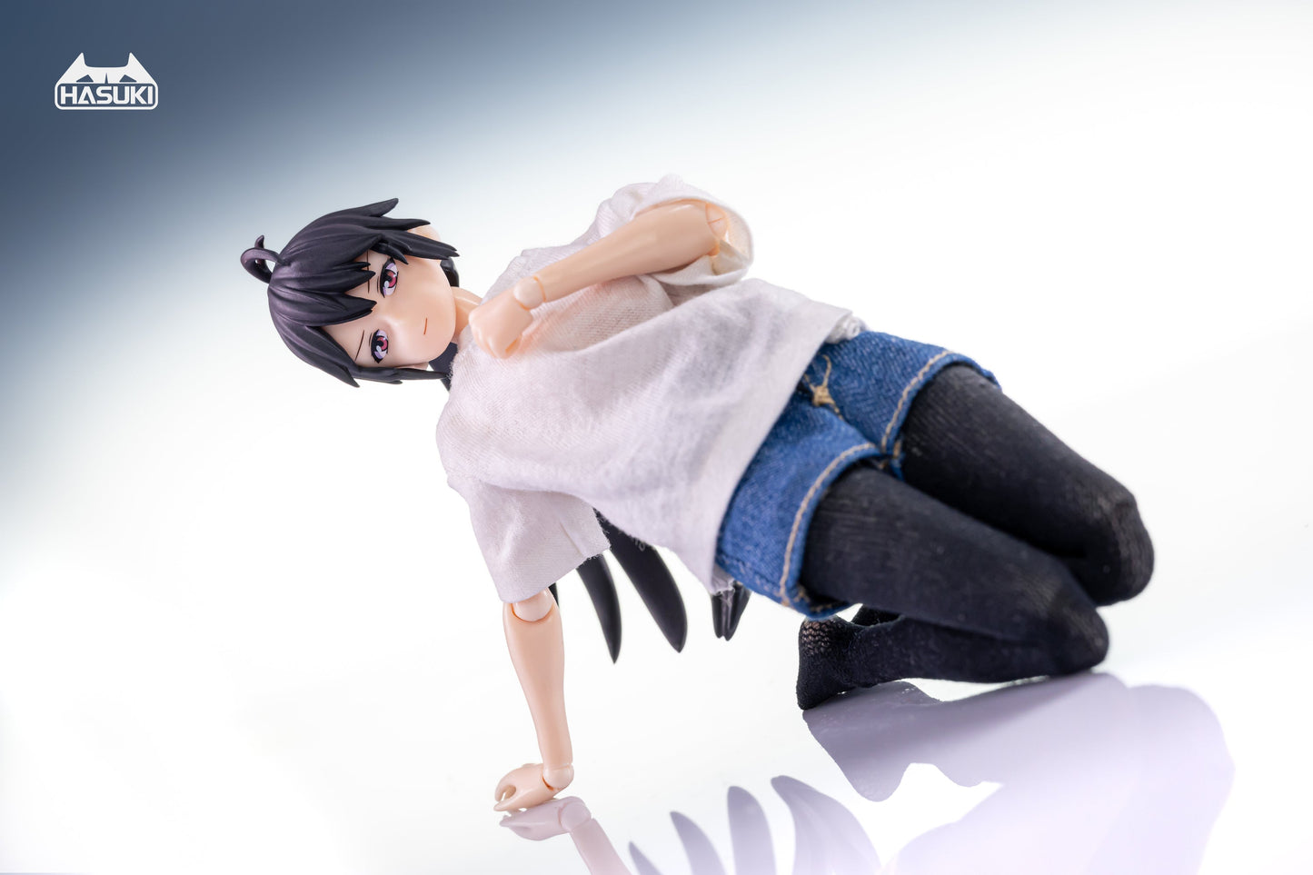 (Preorder) HASUKI 1/12 T-Shirt and Denim Shorts Set CS008 Accessory