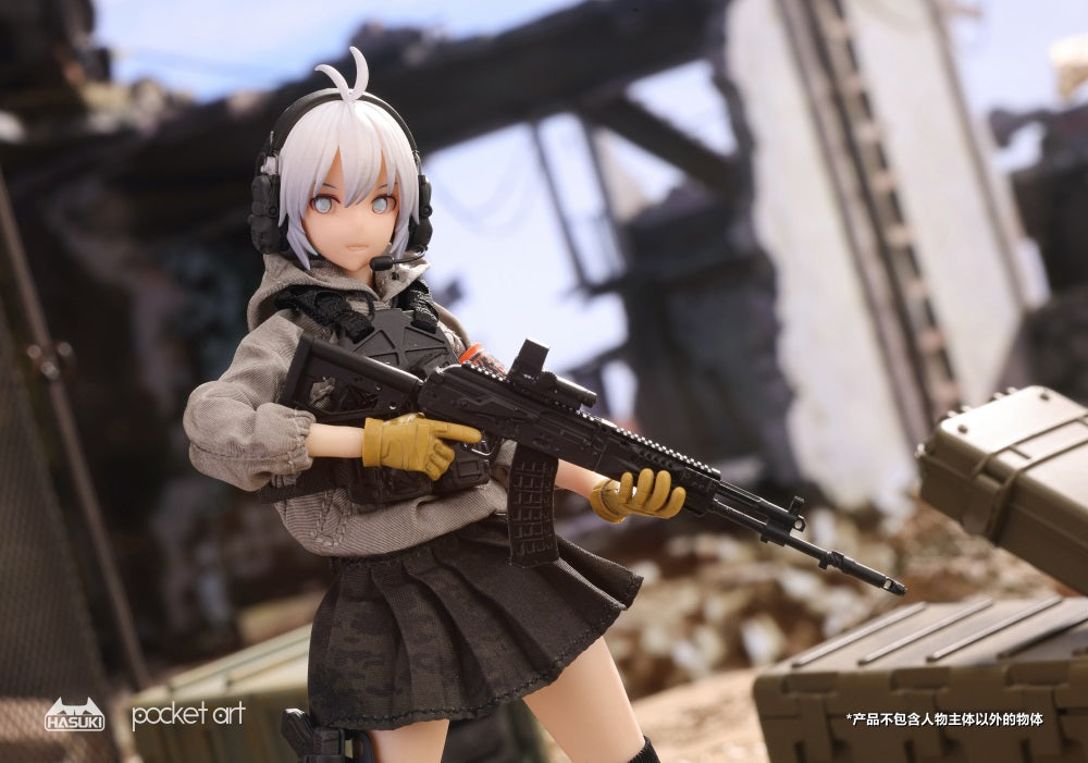 (Preorder) HASUKI 1/12 Pocket Art Series Rifleman Habe Sasha PA003 Action Figure