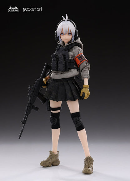 (Preorder) HASUKI 1/12 Pocket Art Series Rifleman Habe Sasha PA003 Action Figure