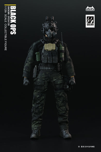 (Preorder) Hasuki 1/12 SA01 Black Operation Unknown operator action figure