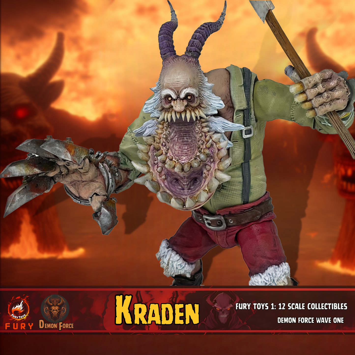 (Preorder) Fury toys Demon Force wave 1 1/12  The brother Kraden and Krynn 7 inches action figure