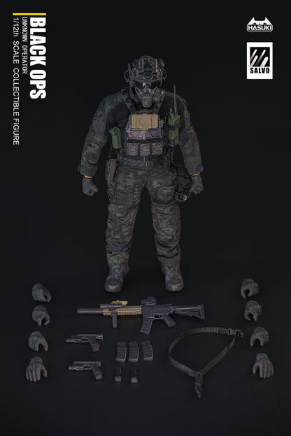 (Preorder) Hasuki 1/12 SA01 Black Operation Unknown operator action figure