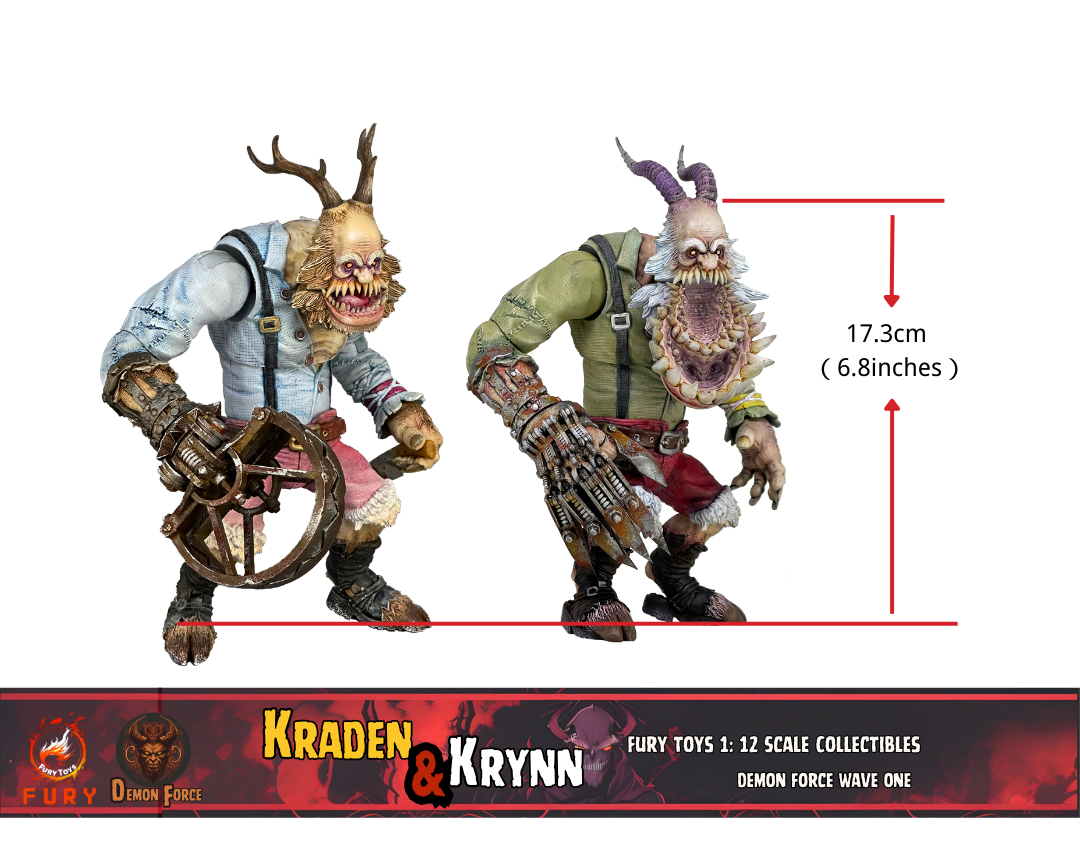 (Preorder) Fury toys Demon Force wave 1 1/12  The brother Kraden and Krynn 7 inches action figure