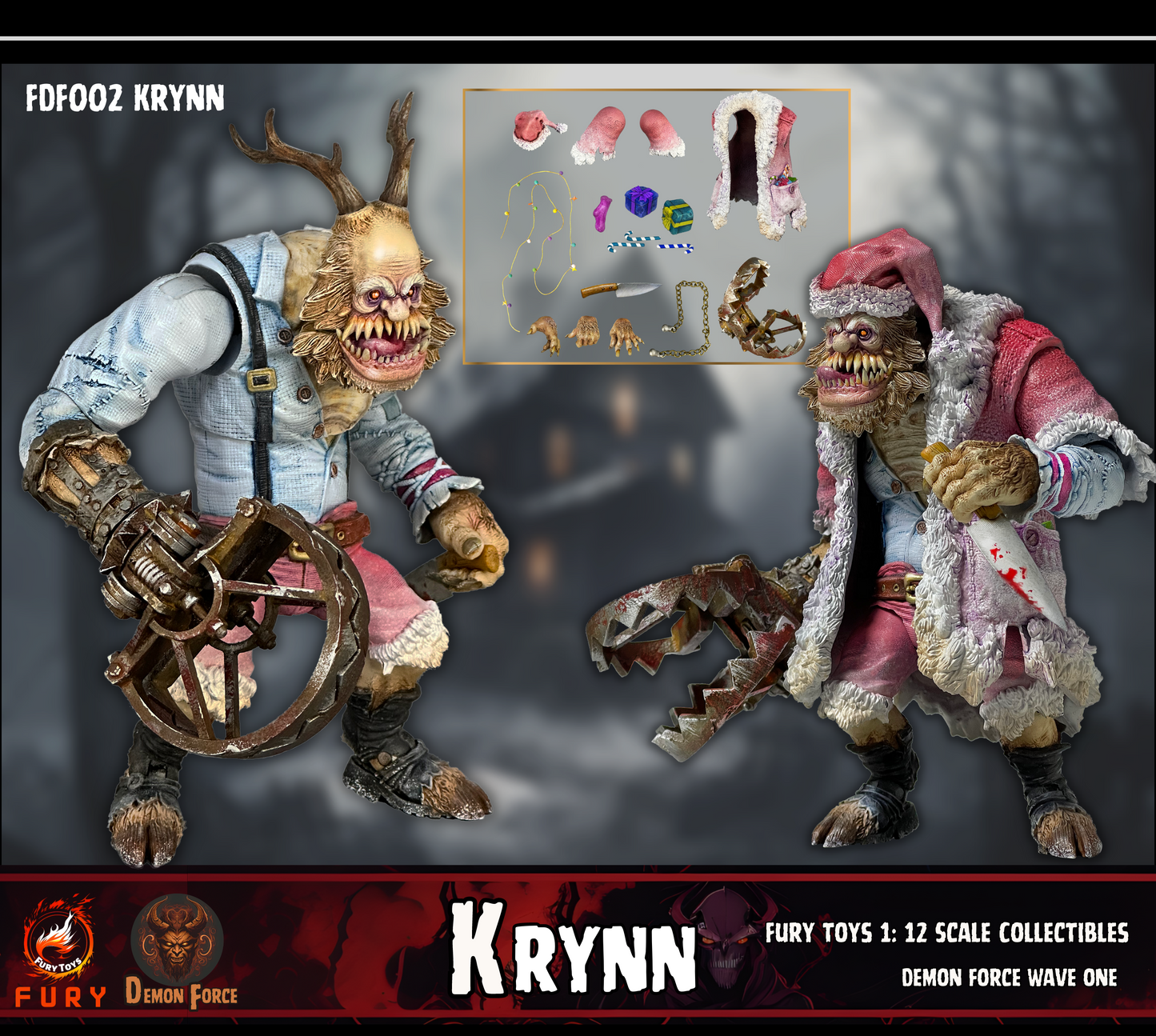 (Preorder) Fury toys Demon Force wave 1 1/12  The brother Kraden and Krynn 7 inches action figure