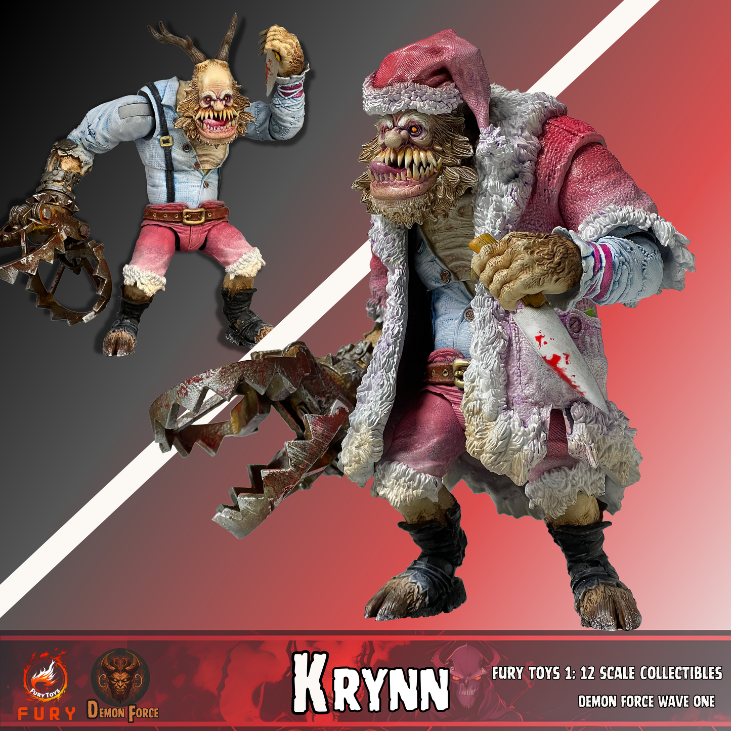 (Preorder) Fury toys Demon Force wave 1 1/12  The brother Kraden and Krynn 7 inches action figure