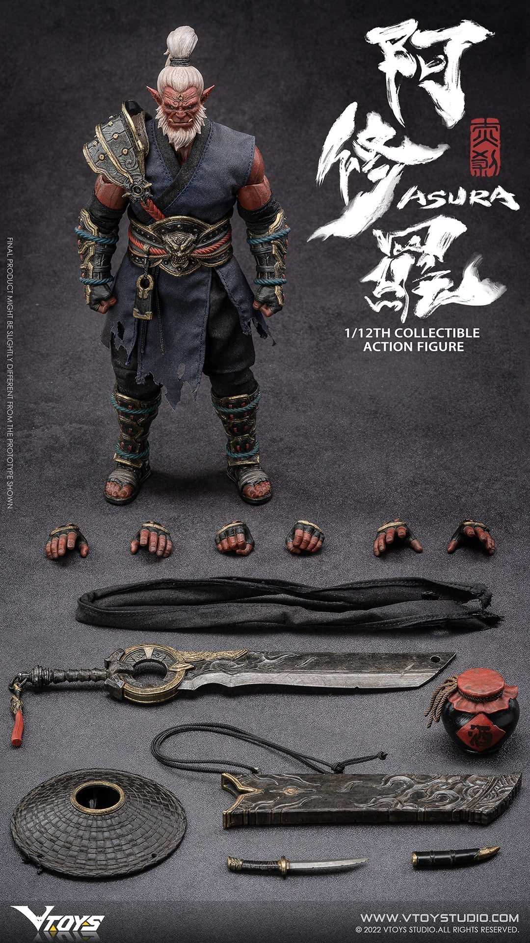 (Preorder) VTOYS Asura  Red Demon 1/12 Action Figure