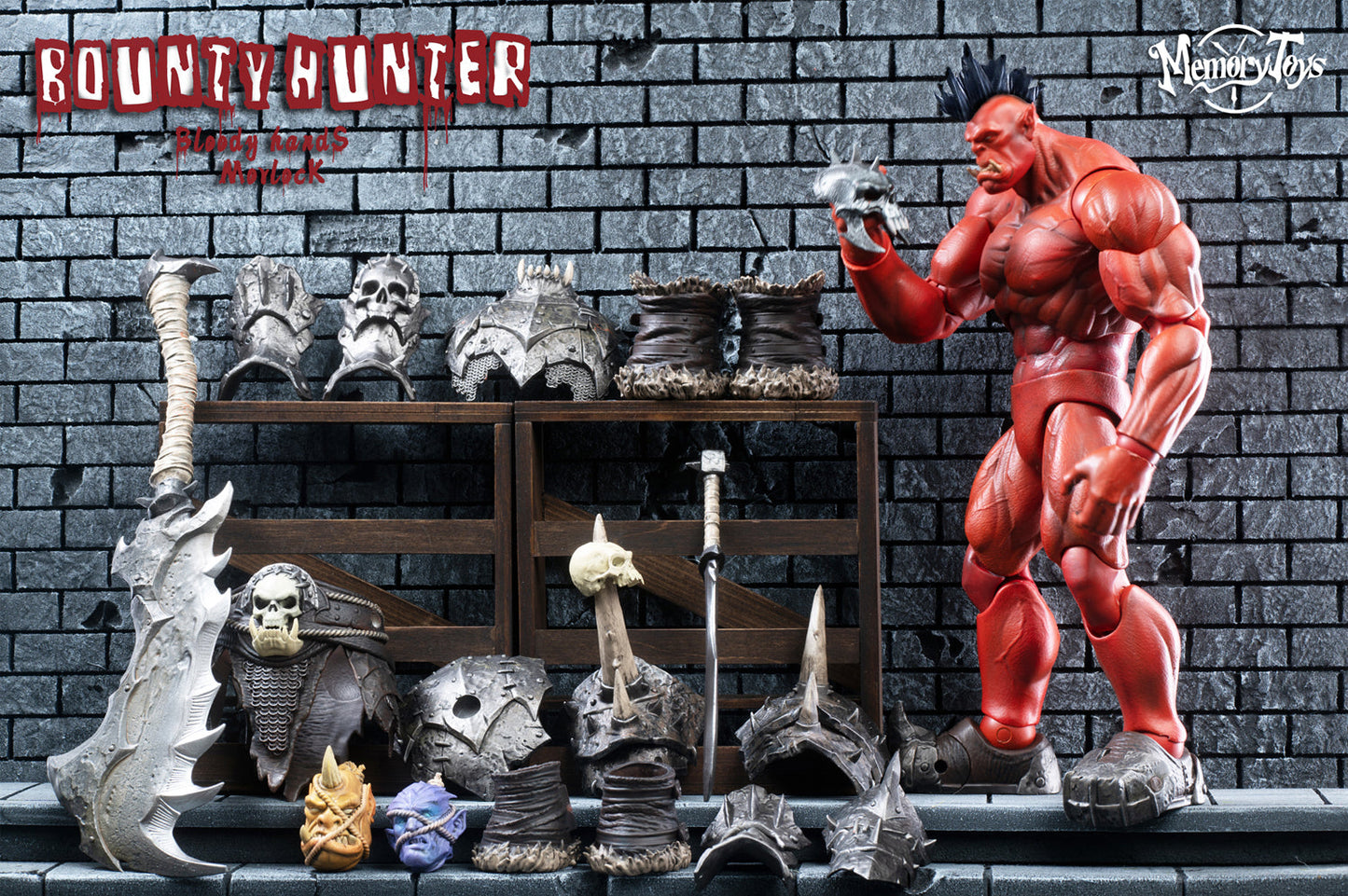 (Preorder) Memory Toys 1/12 Bounty Hunter Red Orc action figure