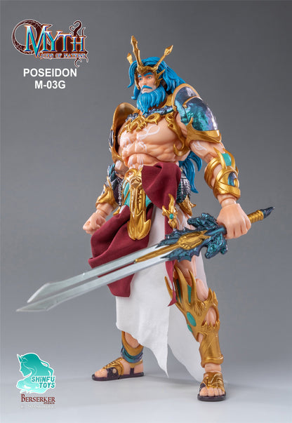 (Preorder) Berserker Studio 1/12 M03G Gold Armor Flesh Colored Poseidon action figure