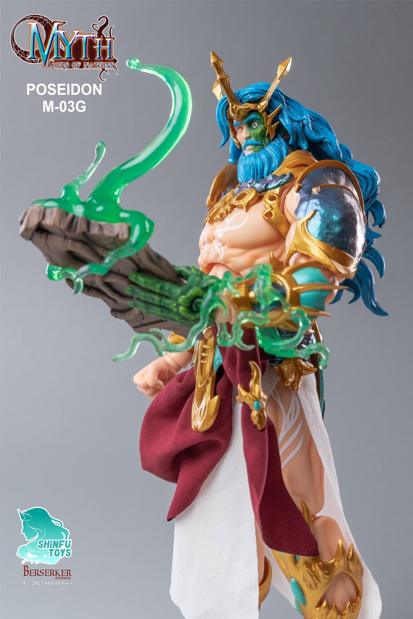 (Preorder) Berserker Studio 1/12 M03G Gold Armor Flesh Colored Poseidon action figure