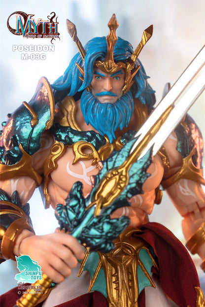 (Preorder) Berserker Studio 1/12 M03G Gold Armor Flesh Colored Poseidon action figure