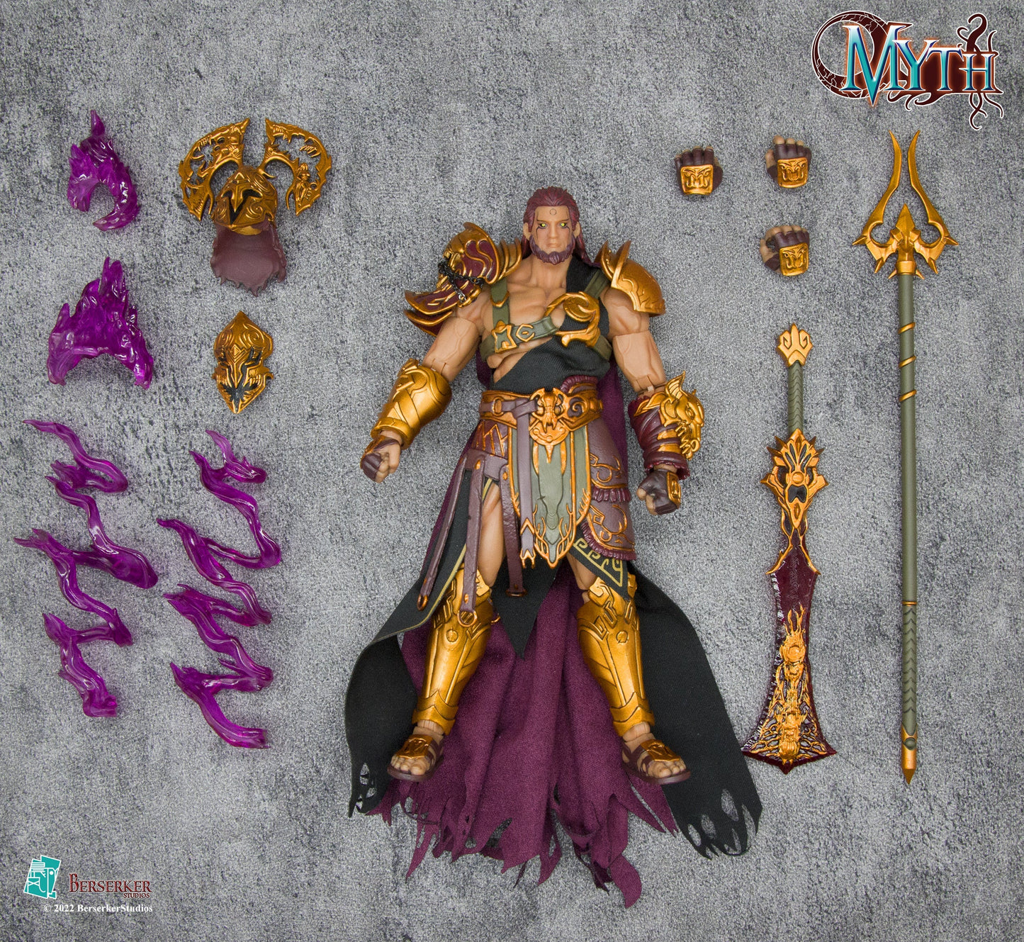 (USA Stock) Berserker Studio 1/12 Myth Gods Wave 2 Hades Gold Version