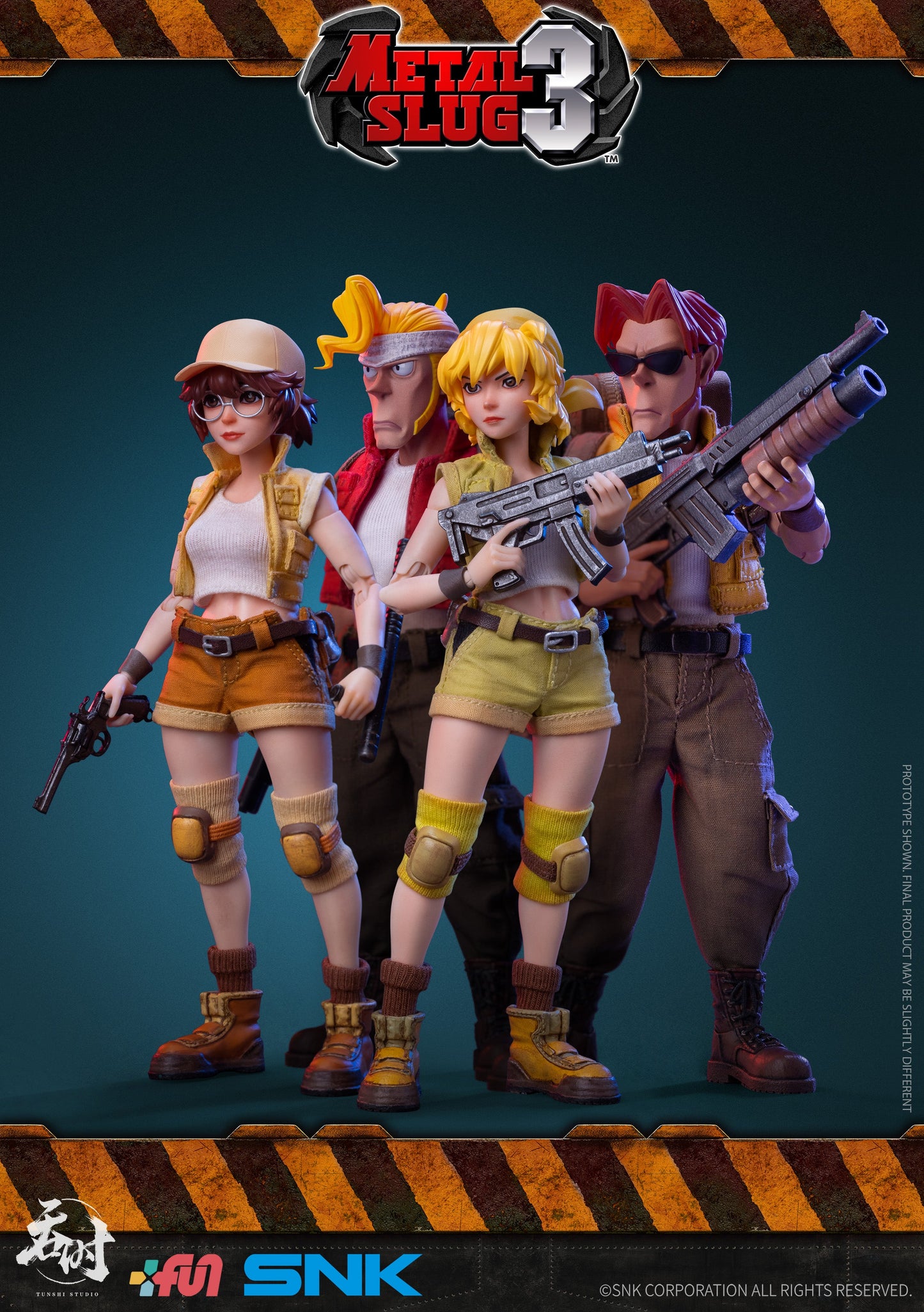 (Preorder) SNK licensed Tunshi Studio 1/12 metal slug wave 2 Fio and Eri action figure