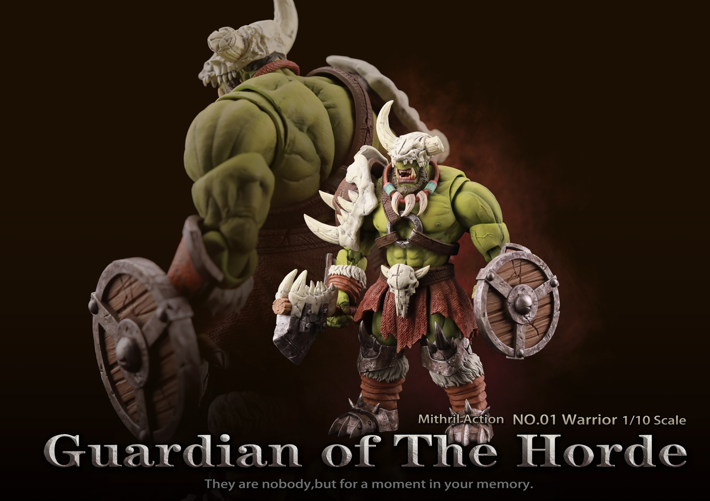 (USA Stock) Mithril Action Studio 1/12 Guardian of Horde Wave 1 Warrior Orc001 8inches action figure