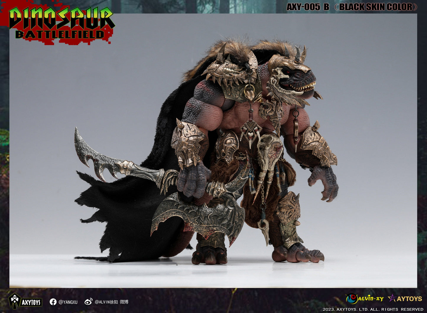 (Preorder) Axytoys 1/12 Dinosaur Battlefield King Tyrannosaurus Deluxe Versions with Bonus Gift - 005B & 006B & 007