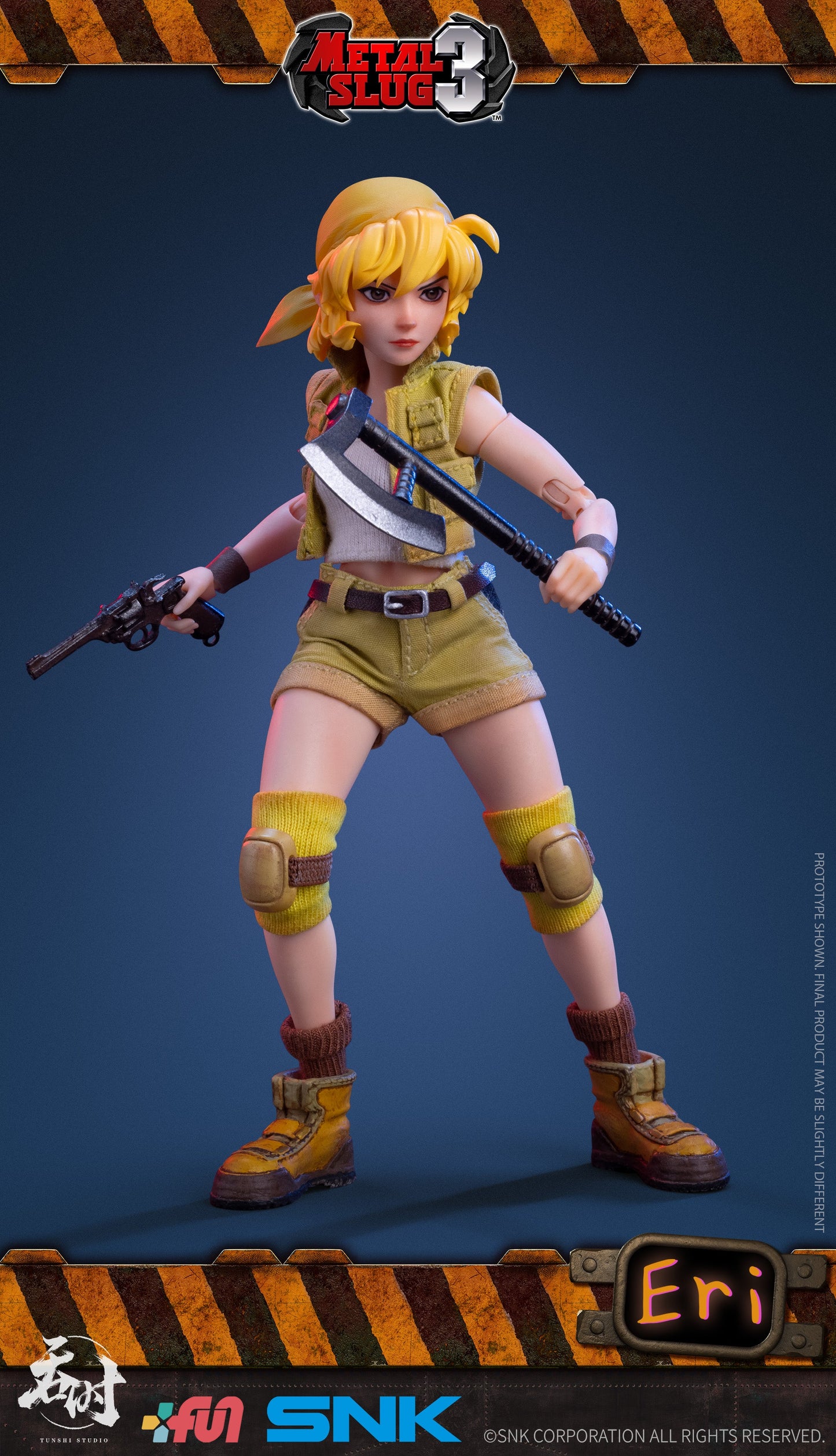 (Preorder) SNK licensed Tunshi Studio 1/12 metal slug wave 2 Fio and Eri action figure