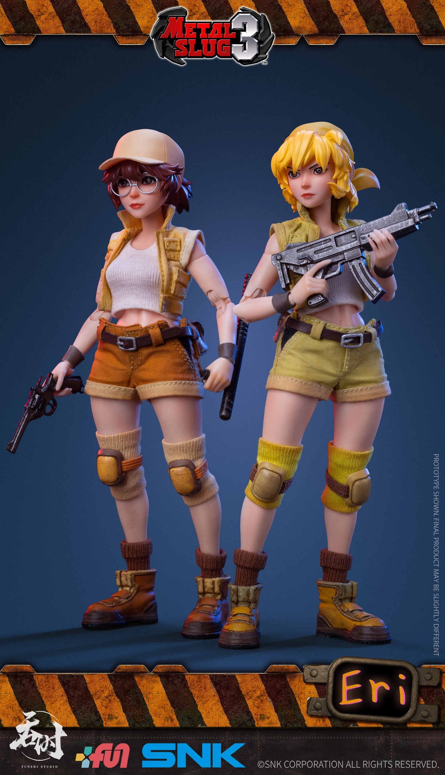 (Preorder) SNK licensed Tunshi Studio 1/12 metal slug wave 2 Fio and Eri action figure