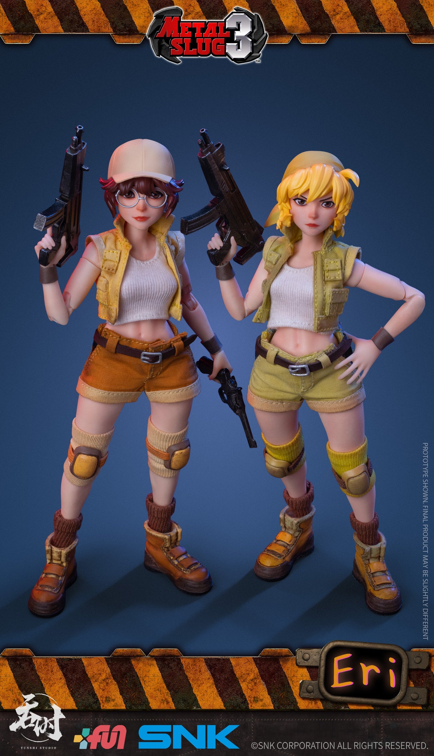 (Preorder) SNK licensed Tunshi Studio 1/12 metal slug wave 2 Fio and Eri action figure