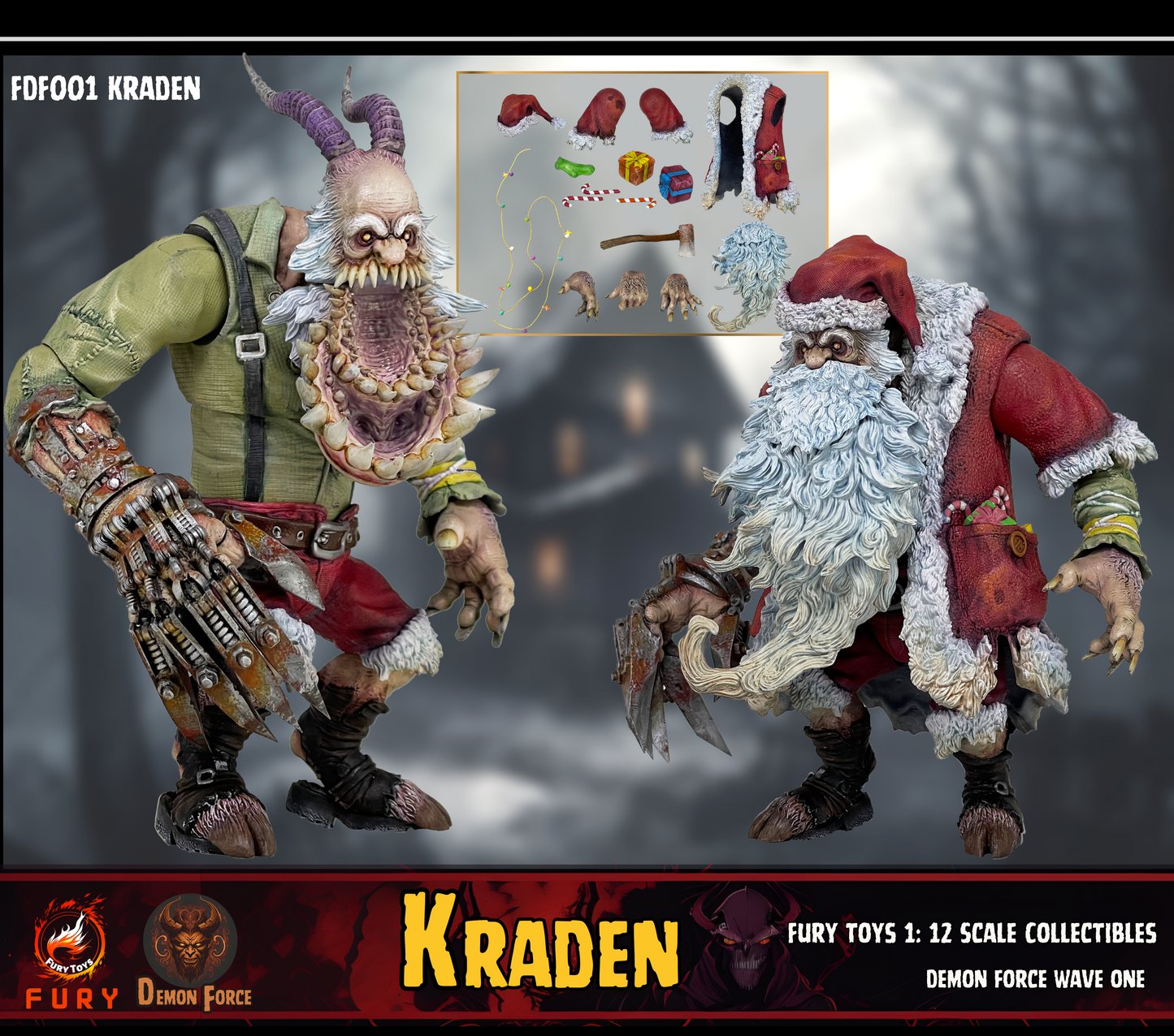 (Preorder) Fury toys Demon Force wave 1 1/12  The brother Kraden and Krynn 7 inches action figure